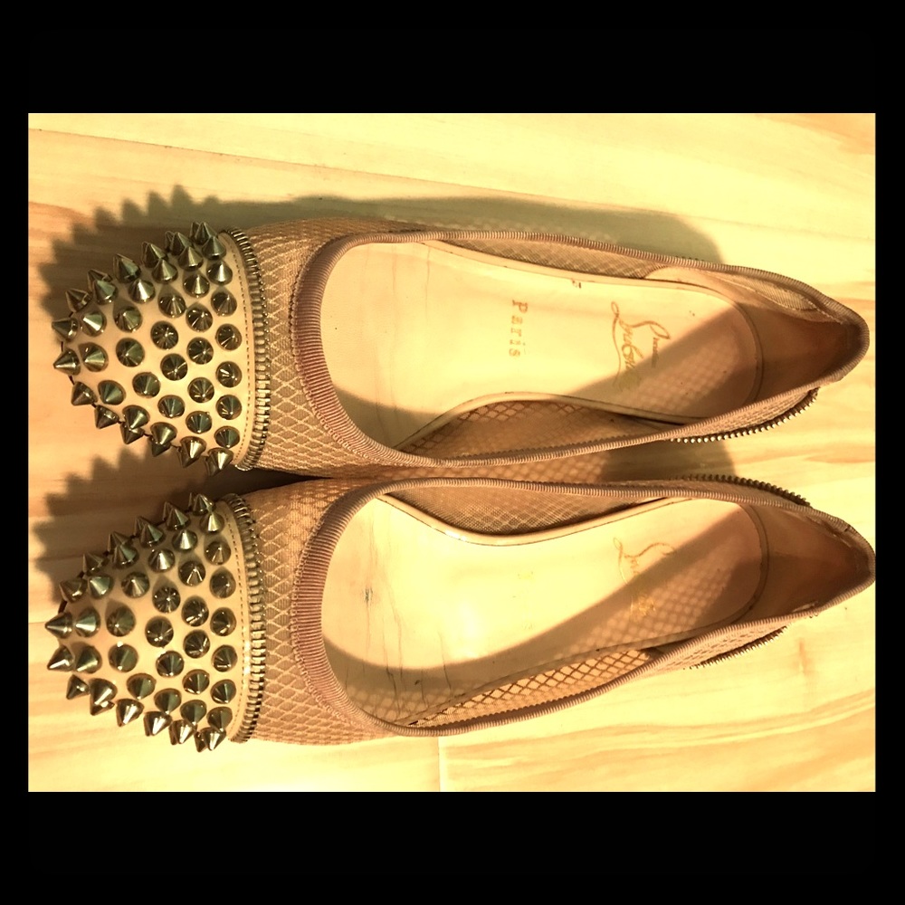 Christian Louboutin  patent leather flats